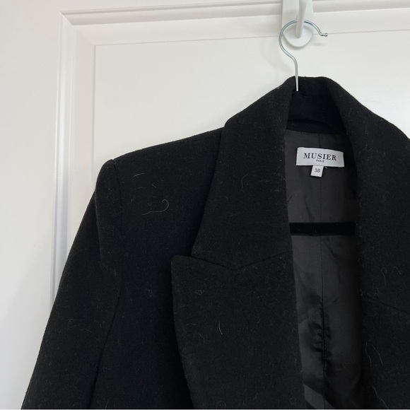 musier paris aquarius coat- black - Picture 7 of 12